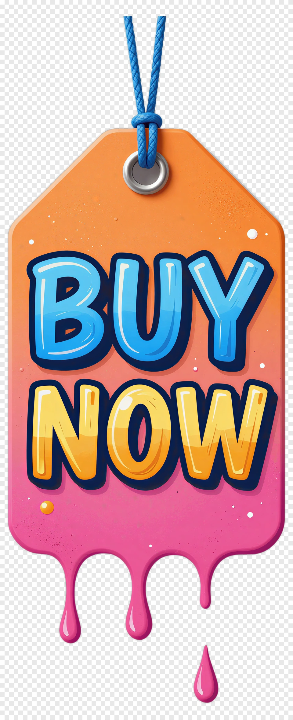 Colorful Buy Now Tag PNG